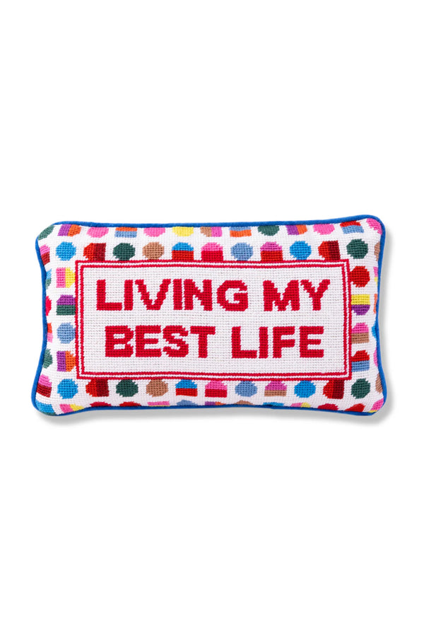 Best Life Needle Point Pillow