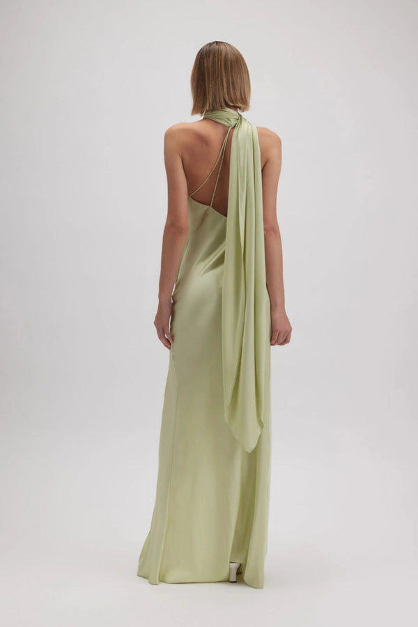 Sage Silk Dress