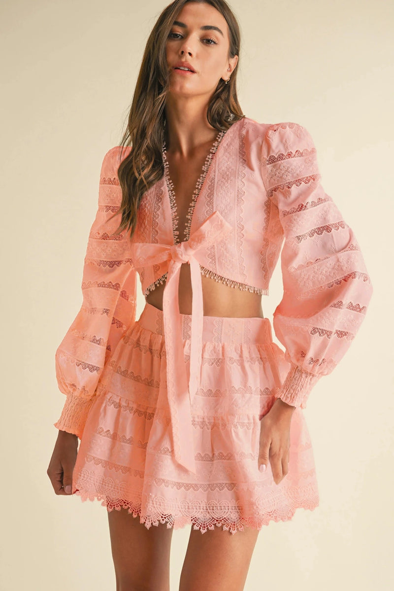 Victorian Angel Top & Skirt Set