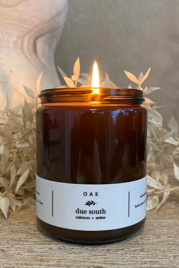 Due South Amber Glass Candle