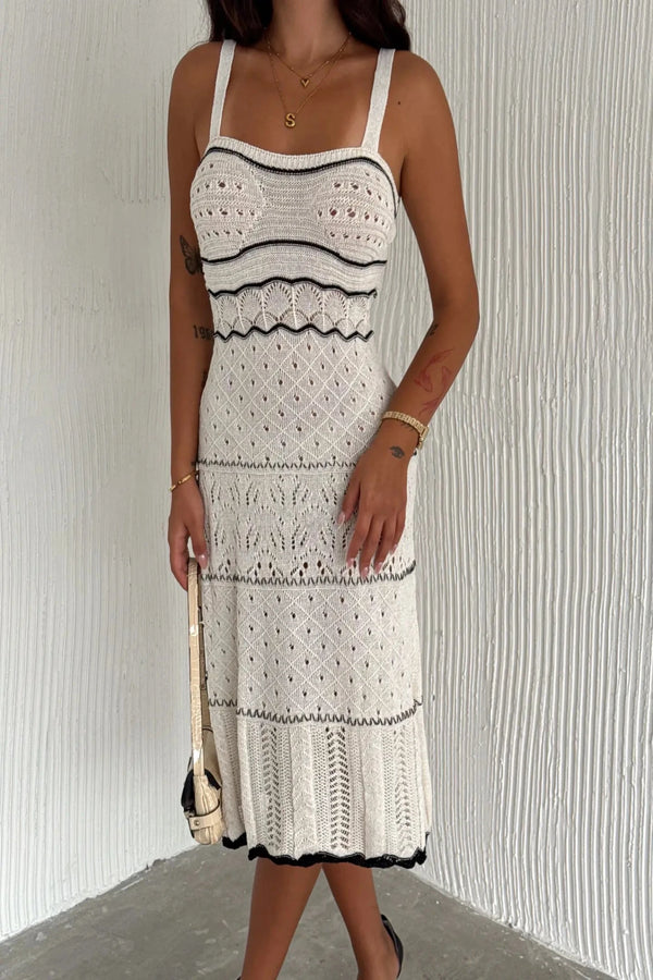 Day at the Beach Open knit sweater Dress