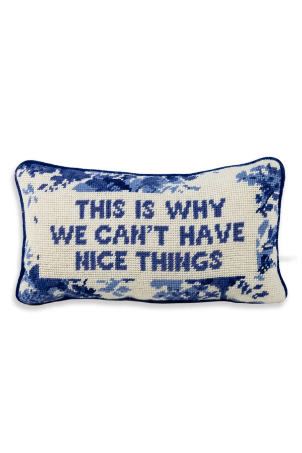 Nice Things NeedlePoint Pillow