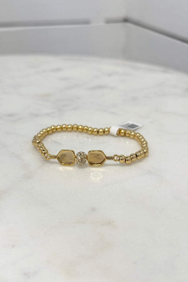 Double Racket Pickleball Bracelet