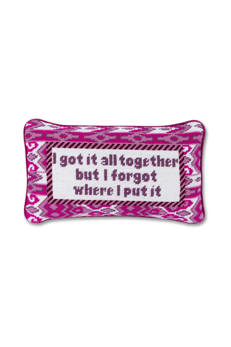 Got it All Together Needlepoint Pillow