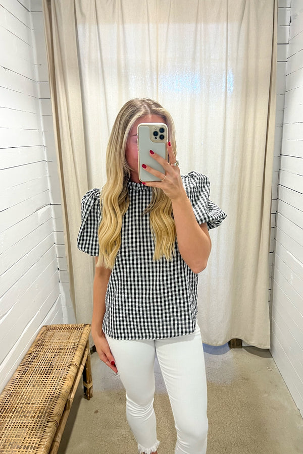 Ginger Gingham Top