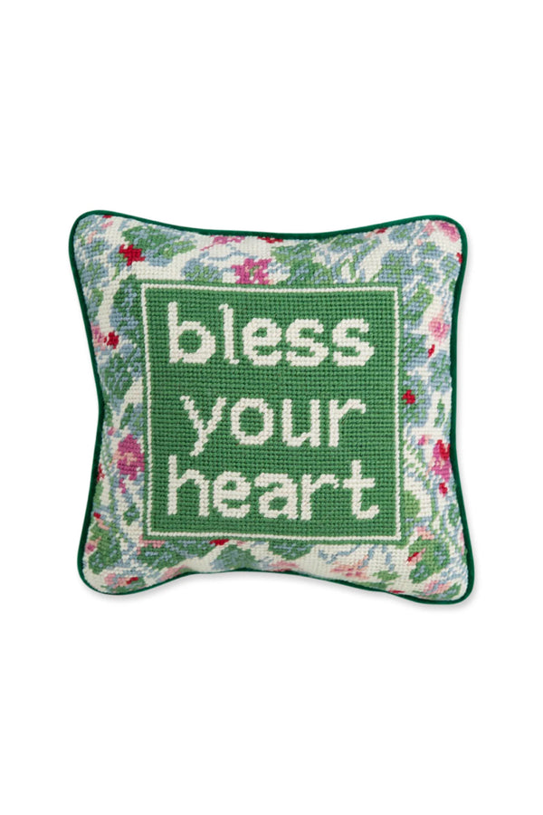 Bless Your Heart NeedlePoint Pillow