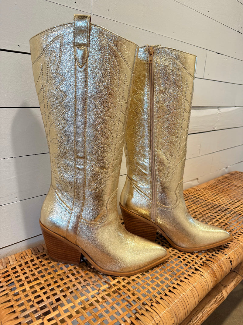 Howdy Metallic Boots