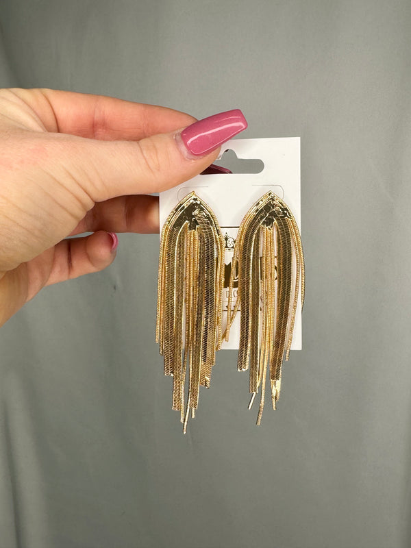 Dancer Chain Fringe Earrings