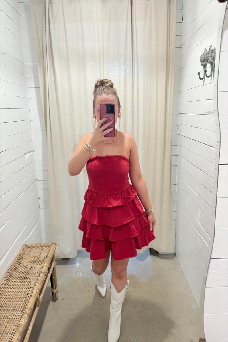 Game Day Ruffle Dress