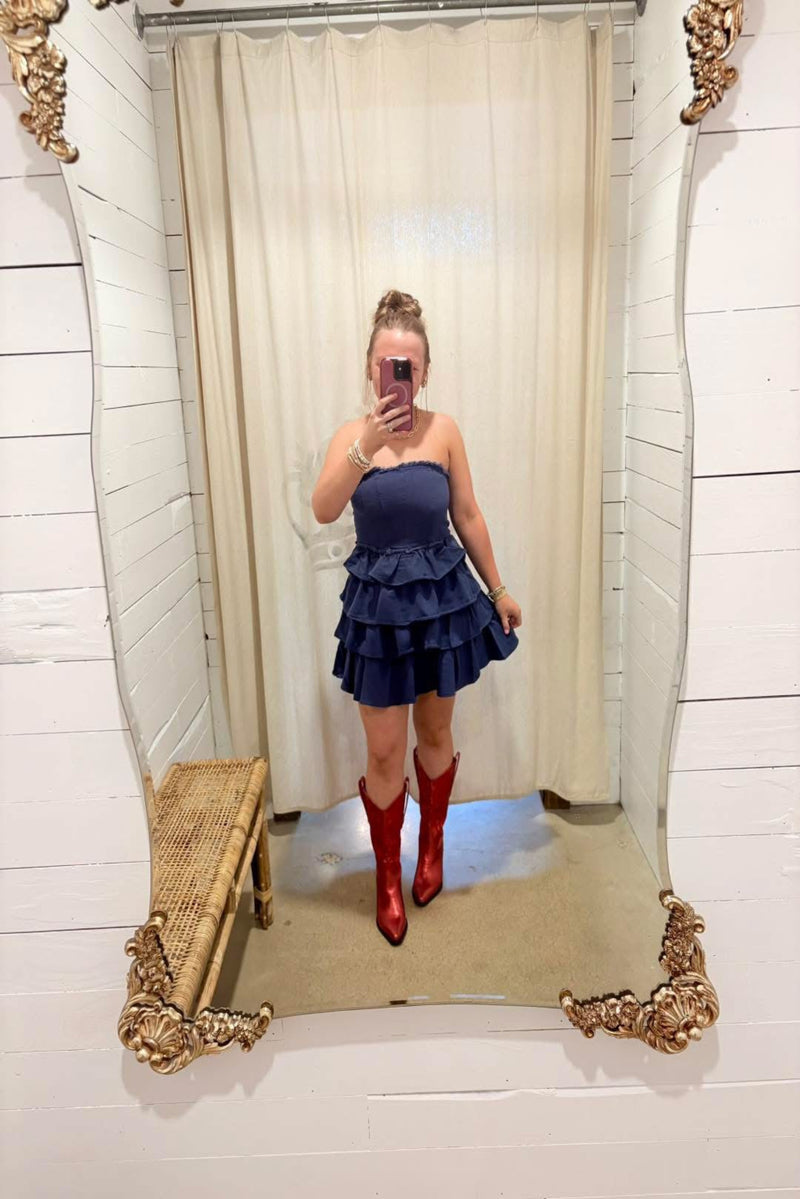 Game Day Ruffle Dress