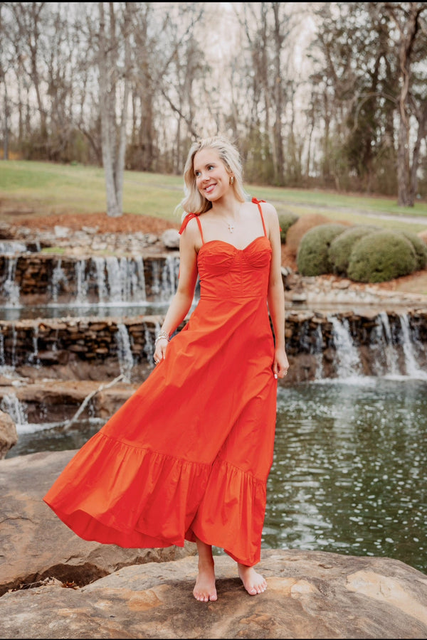 Cotton Poplin Maxi Dress