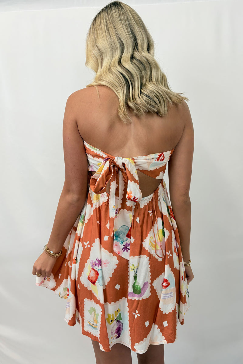 Amalfi Coast Strapless Mini Dress – Dixie Duds and Decor