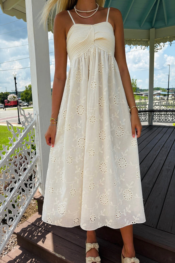 Evelyn Eyelet Dress