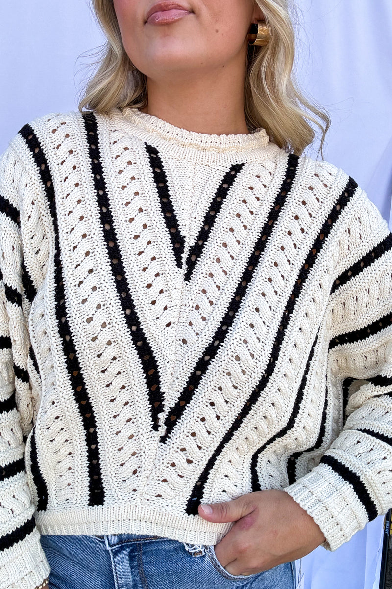 Brooke Chevron Sweater