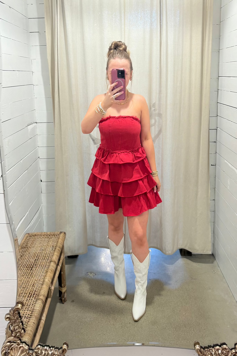 Game Day Ruffle Dress