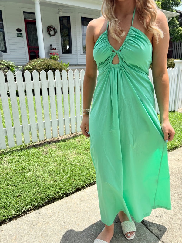 Maye Keyhole Maxi Dress