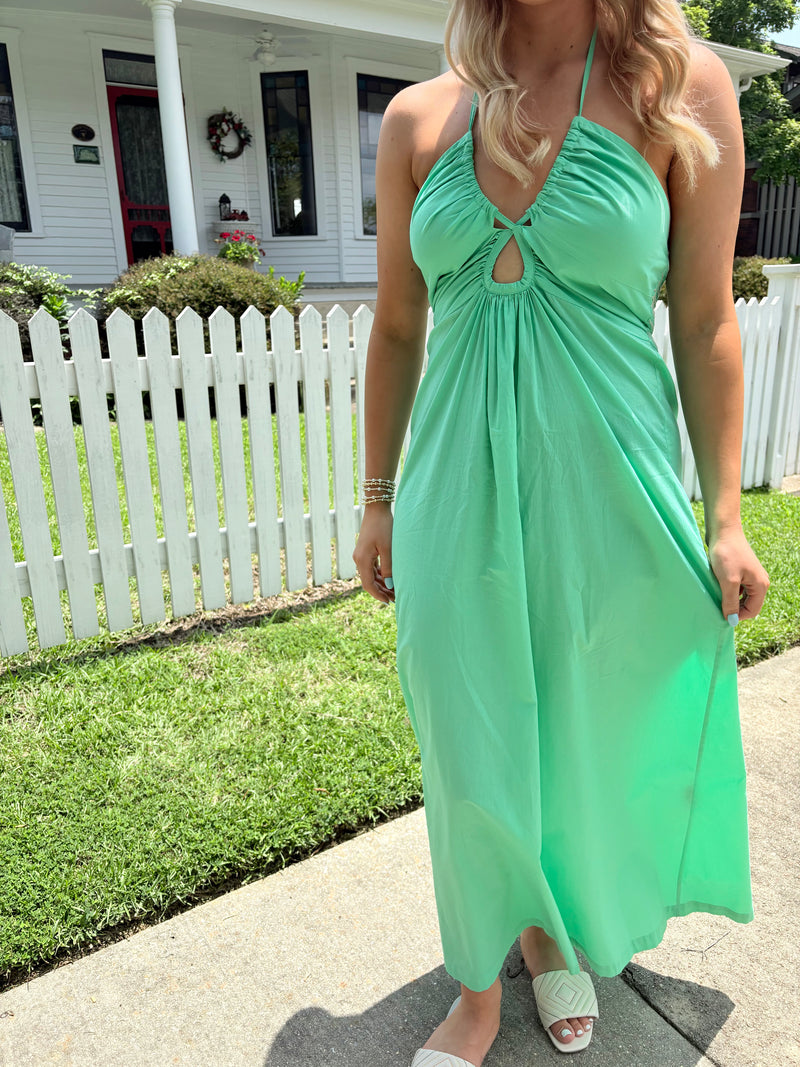 Maye Keyhole Maxi Dress