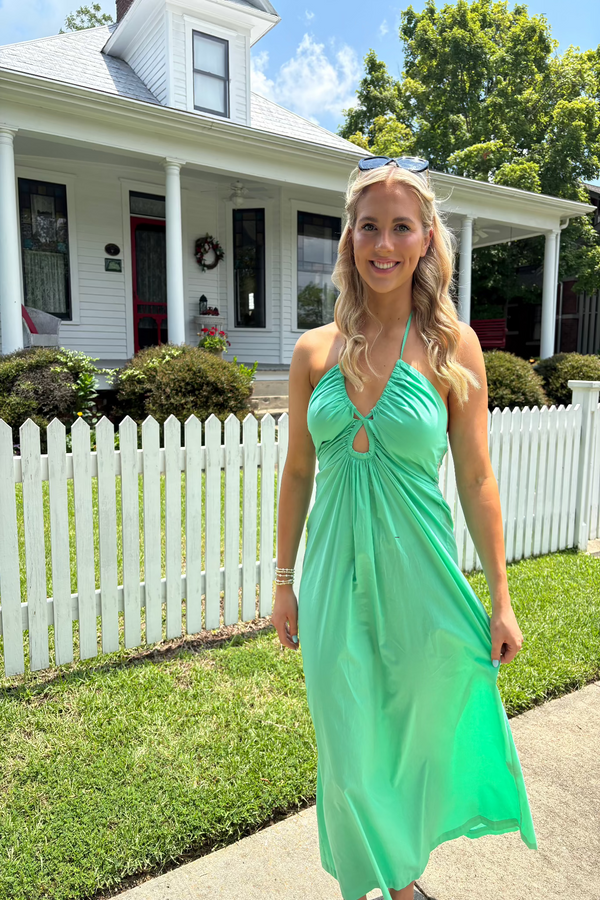 Maye Keyhole Maxi Dress