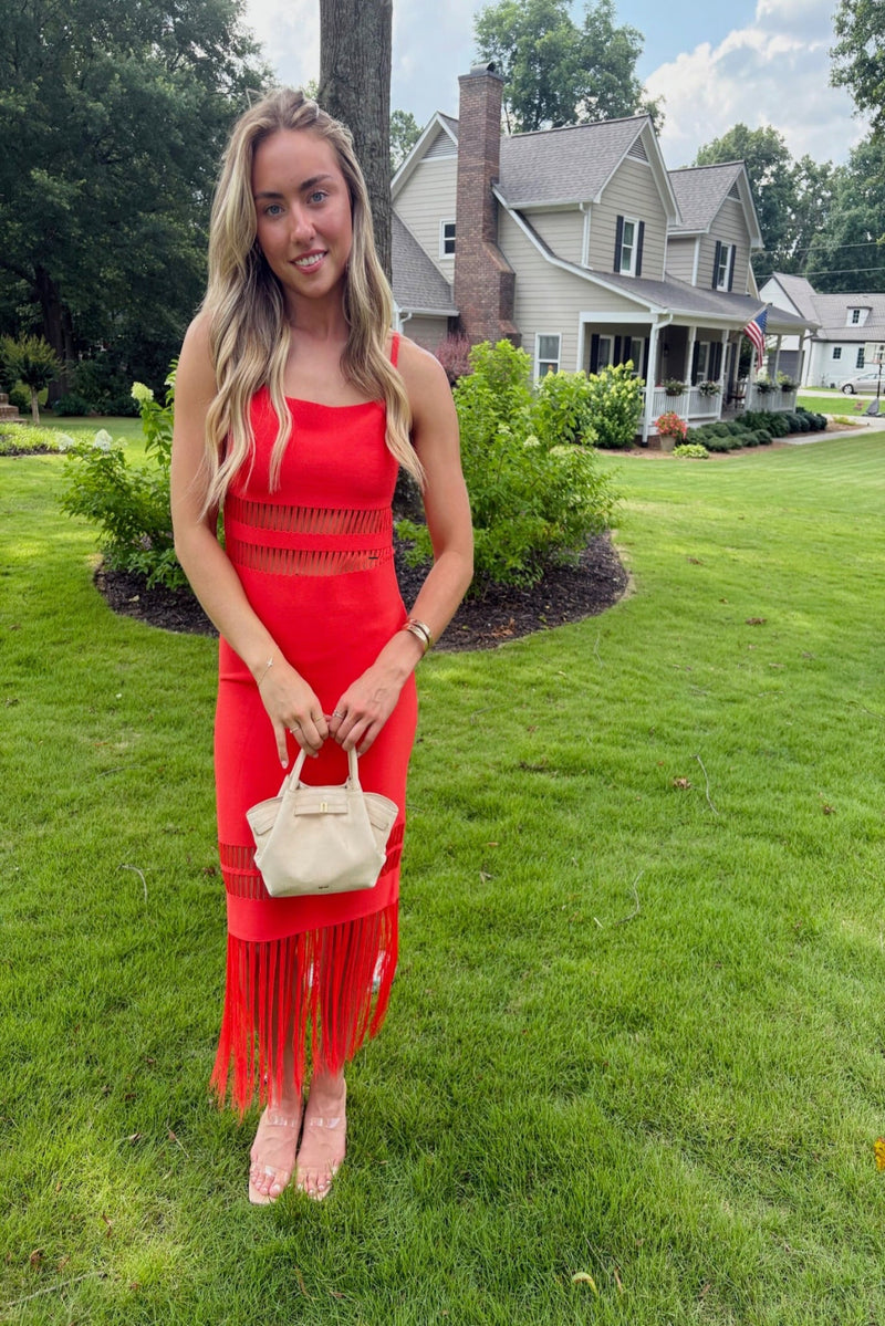 Fringe Midi Dress