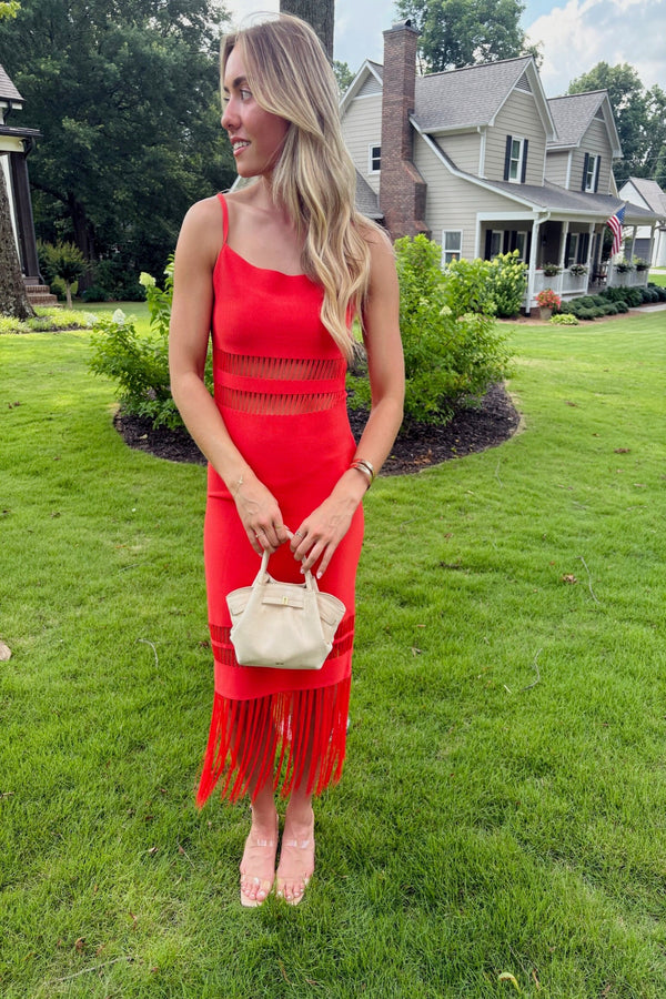 Fringe Midi Dress