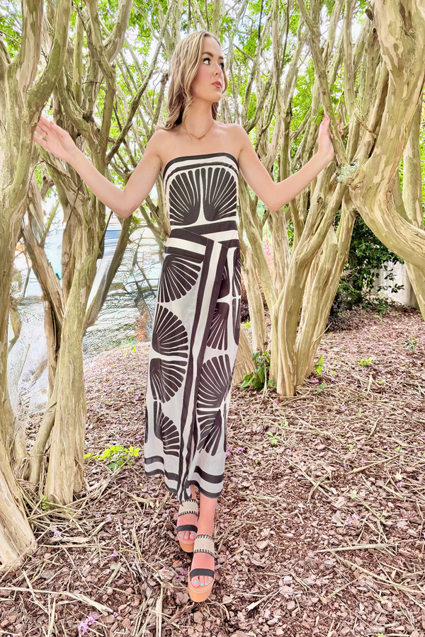 Midnight Palms Dress