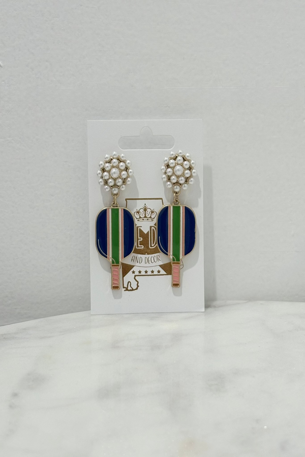 Pickleball Pearl Dangles
