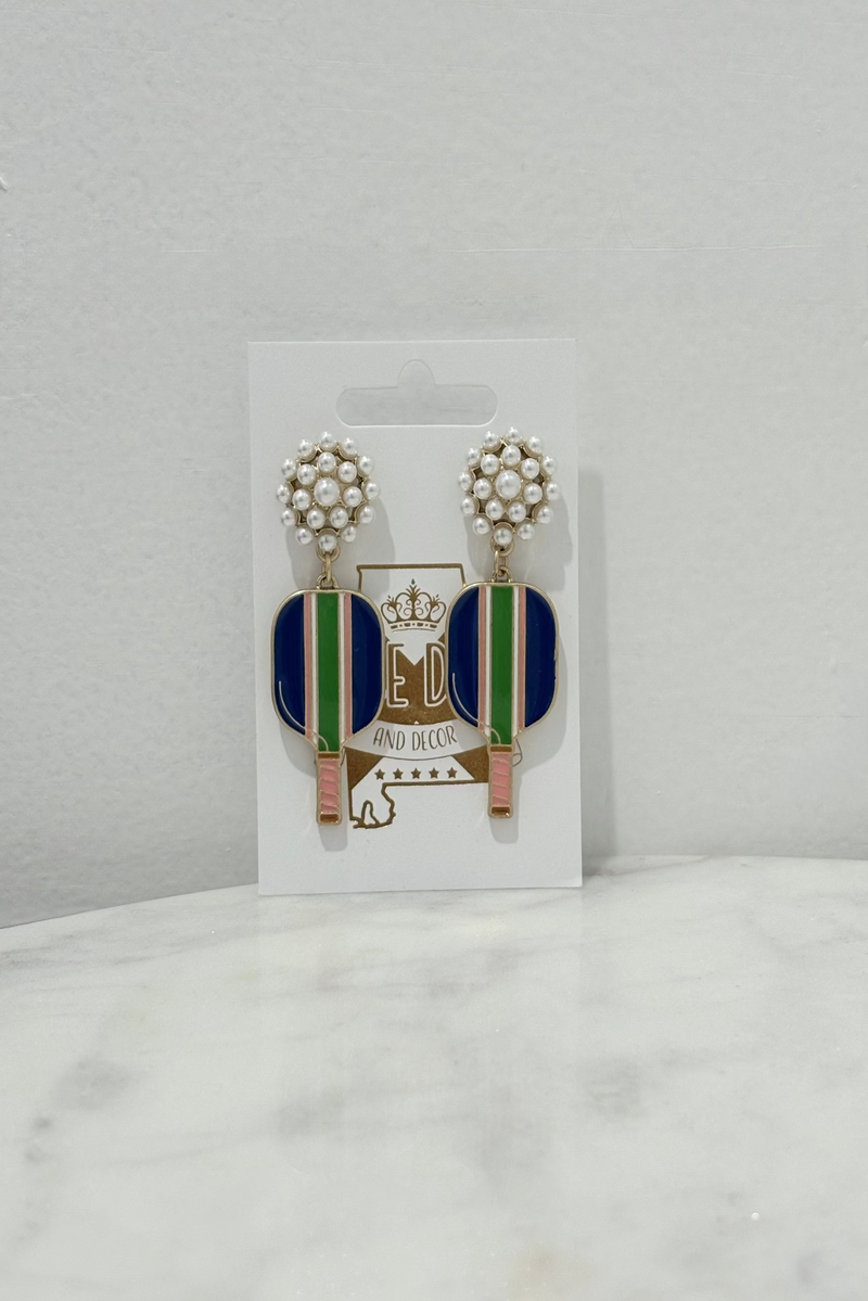 Pickleball Pearl Dangles