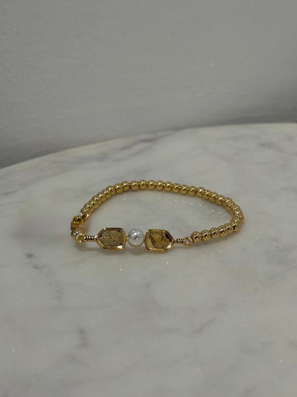 Pickleball 18k Gold Bracelets