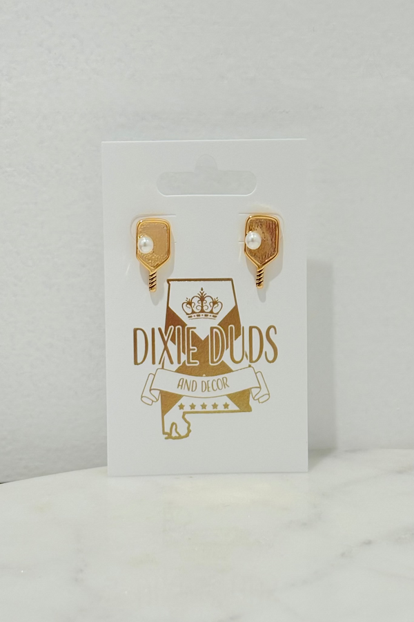 Gold Pearl Pickleball Studs