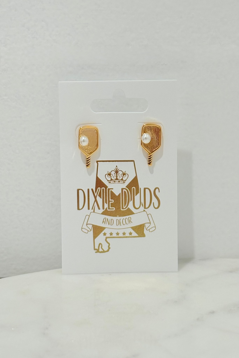 Gold Pearl Pickleball Studs
