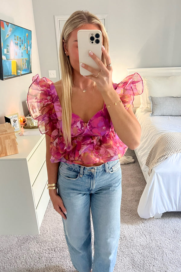 Madeline Ruffle Top