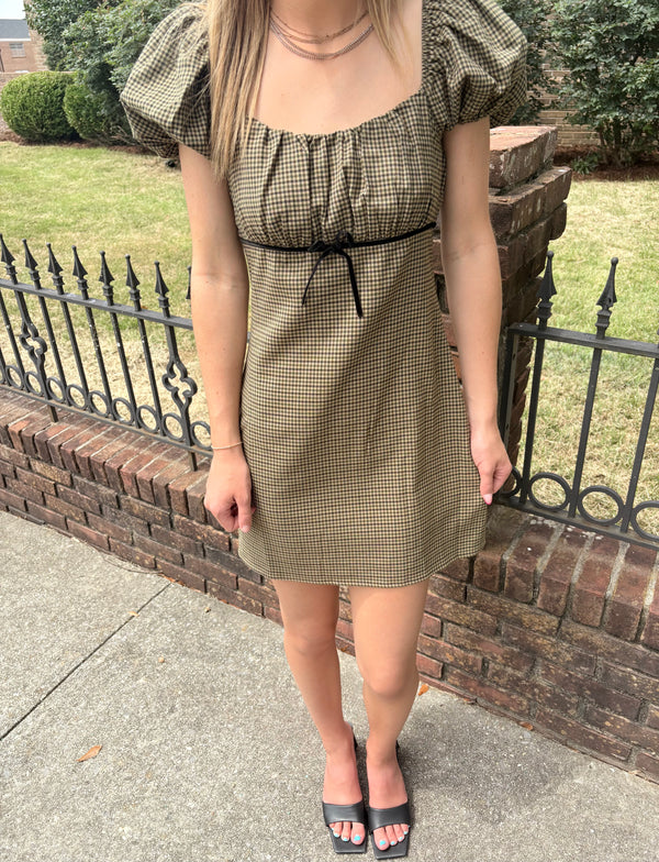 Green Gingham Dress