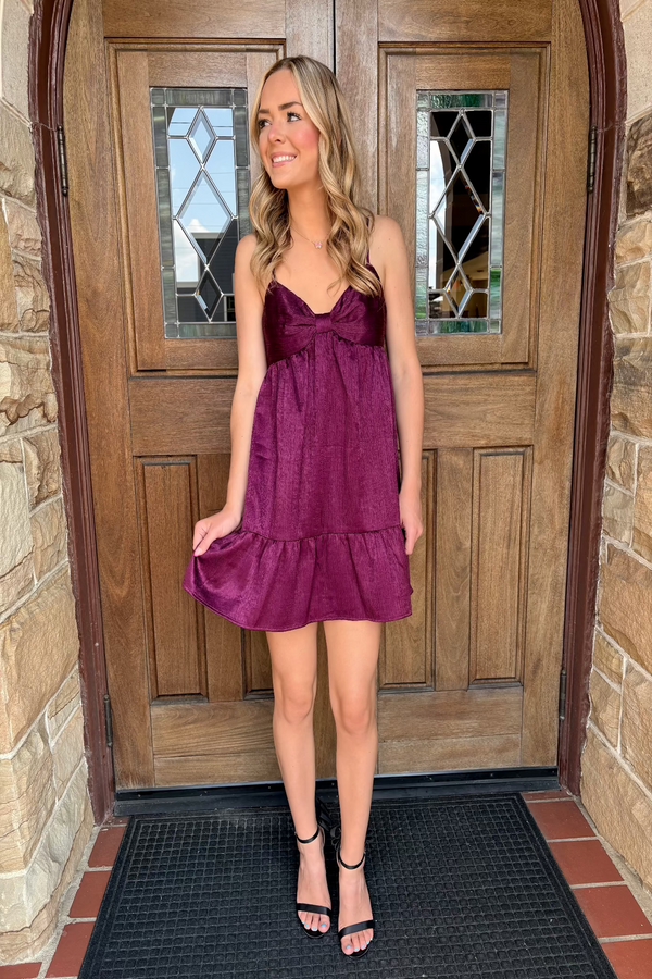 Satin Crepe Dress