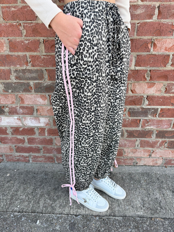 Leopard Detail Joggers