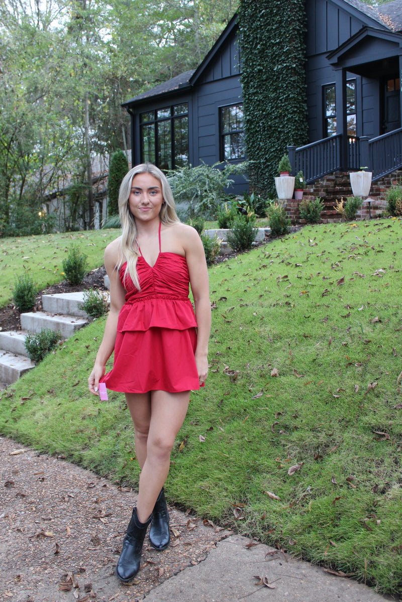 Remi Red Romper