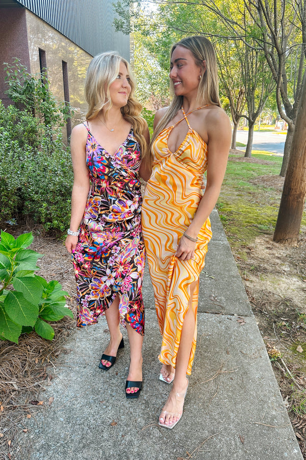 Night Festival Midi Dress