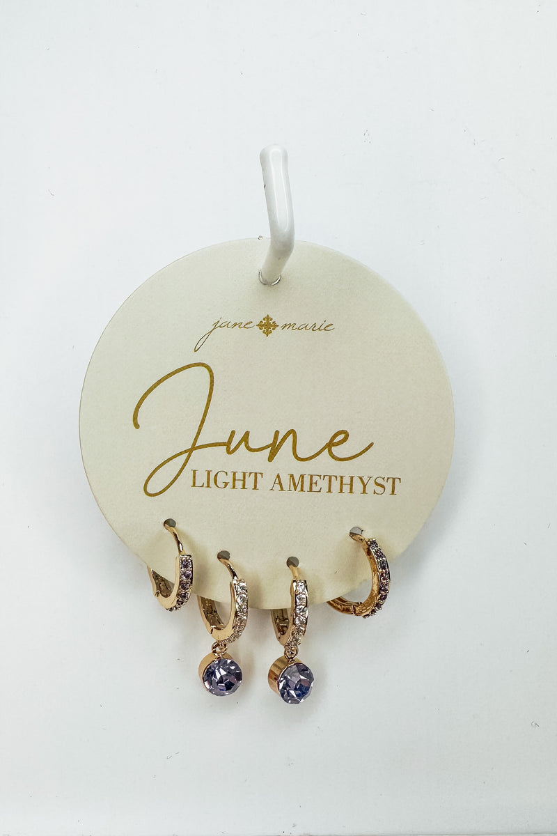 Birthstone Huggies