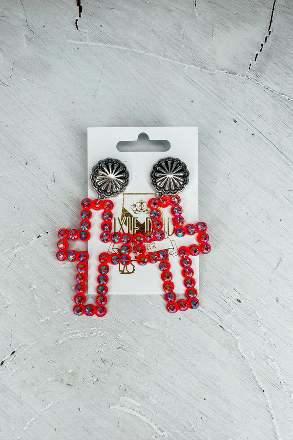 Code of Many Colors Cross Earrings