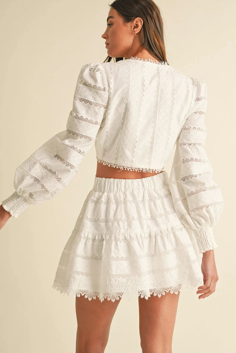 Victorian Angel Top & Skirt Set