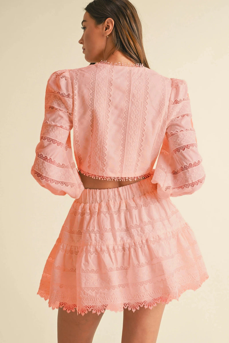 Victorian Angel Top & Skirt Set