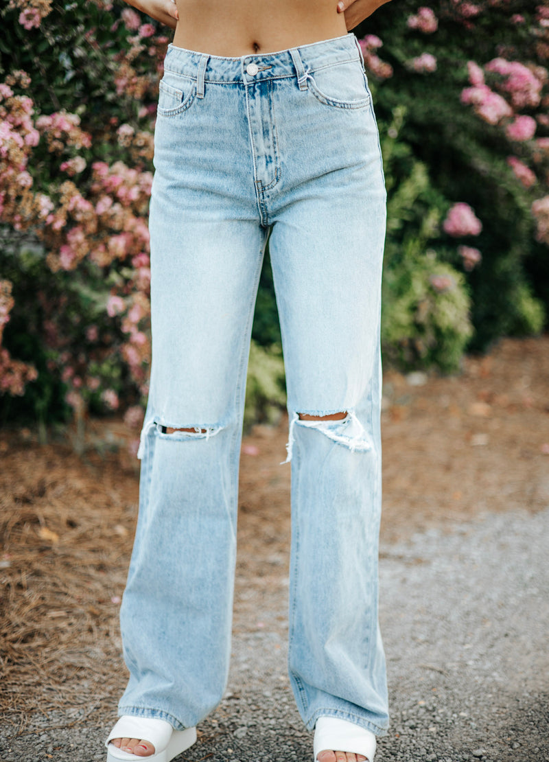 90's Vintage Denim Flare Jeans
