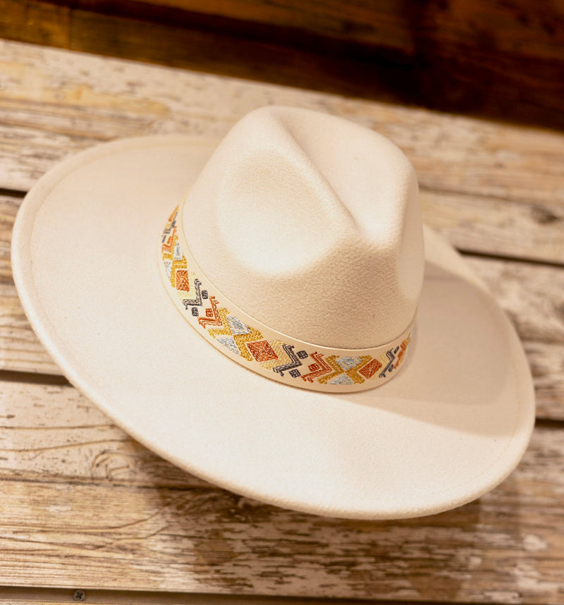 Boho Band Fedora Hat