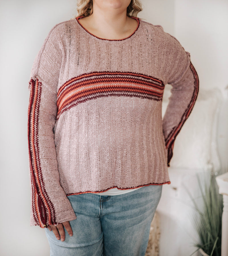 Much Needed Mauve Sweater