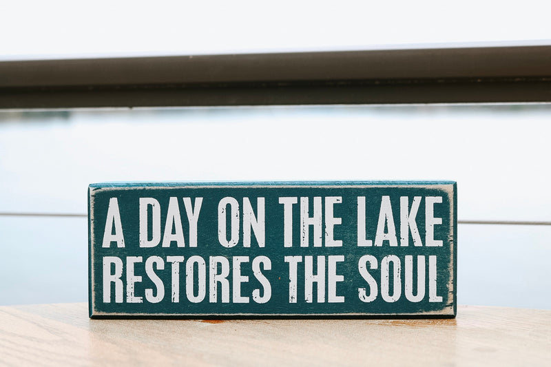 Day on the Lake Sign