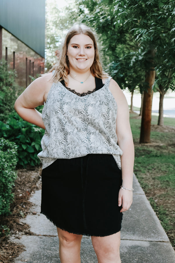 Laced Snake Top