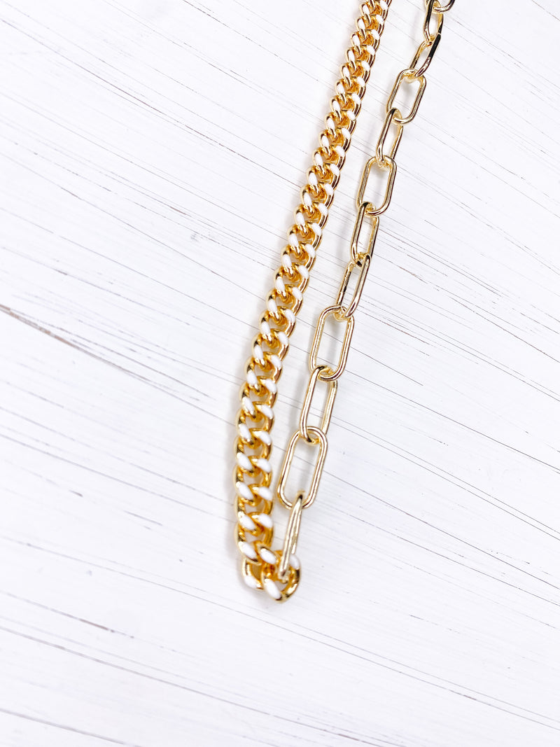 Neon Gold Chain Choker