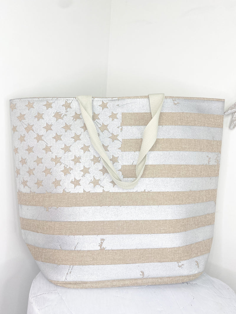 Tote Bag W/USA Flag