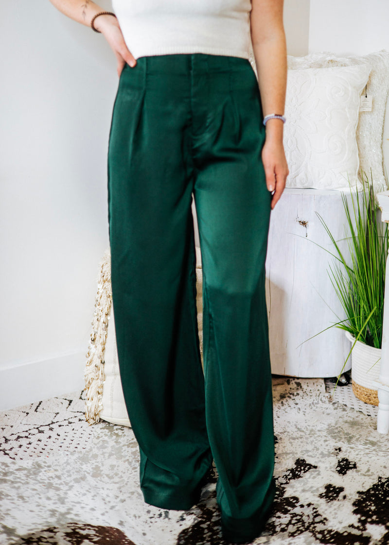 Pleated Heart Pants