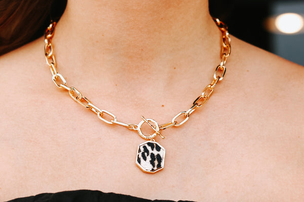 Chained Cheetah Necklace