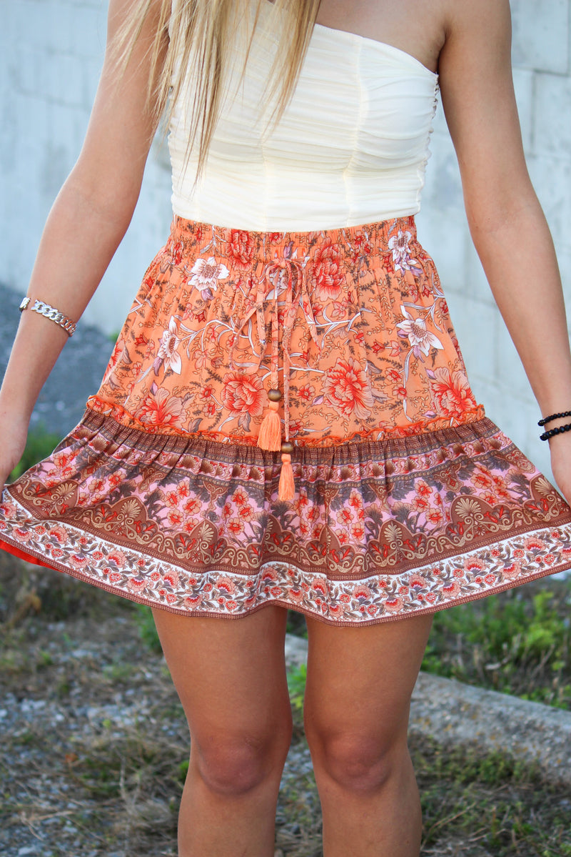 Tangy Tangerine Skirt